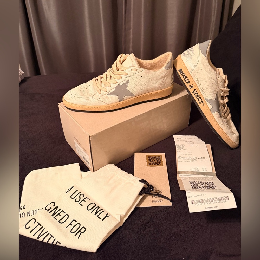 Men's golden goose ballstar reflexive star sneakers